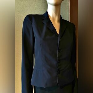 Ralph Lauren Black Label fitted very lightweight summer wool jacket. Size 6